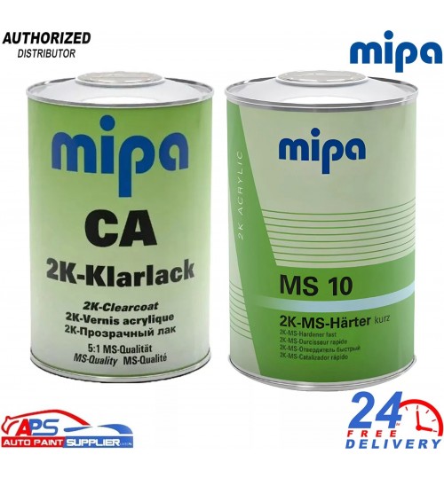 MIPA 2K DTM Clearcoat Kit | CA Lacquer + MS10 Hardener (2L)
